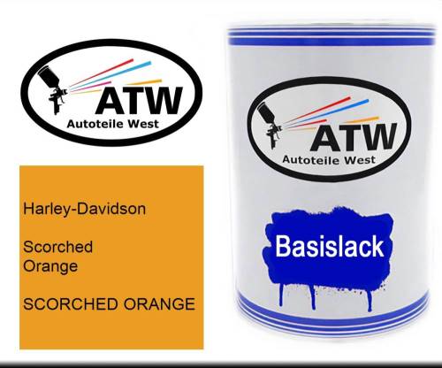 Harley-Davidson, Scorched Orange, SCORCHED ORANGE: 500ml Lackdose, von ATW Autoteile West.